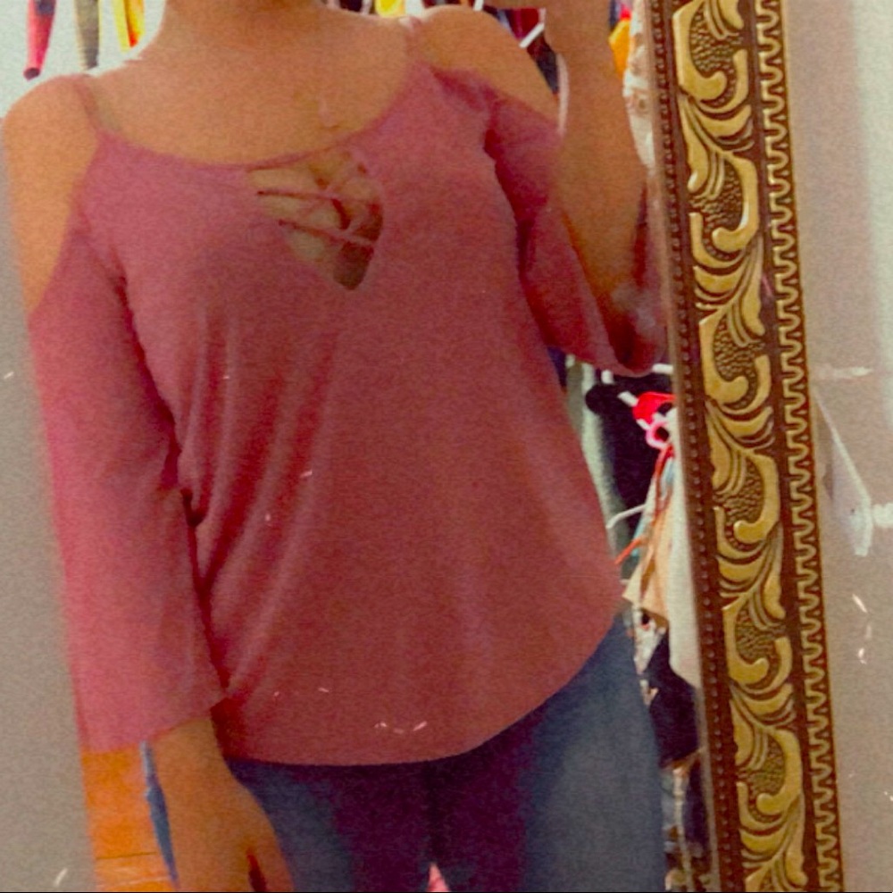 Pink long sleeve shirt
